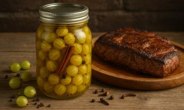 Рецепт маринованного крыжовника: заготовка к мясу и птице на зиму