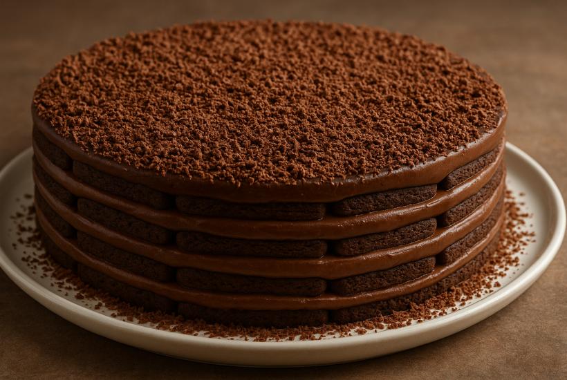 Шоколадный торт без выпечки