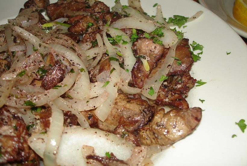 Печень с луком
