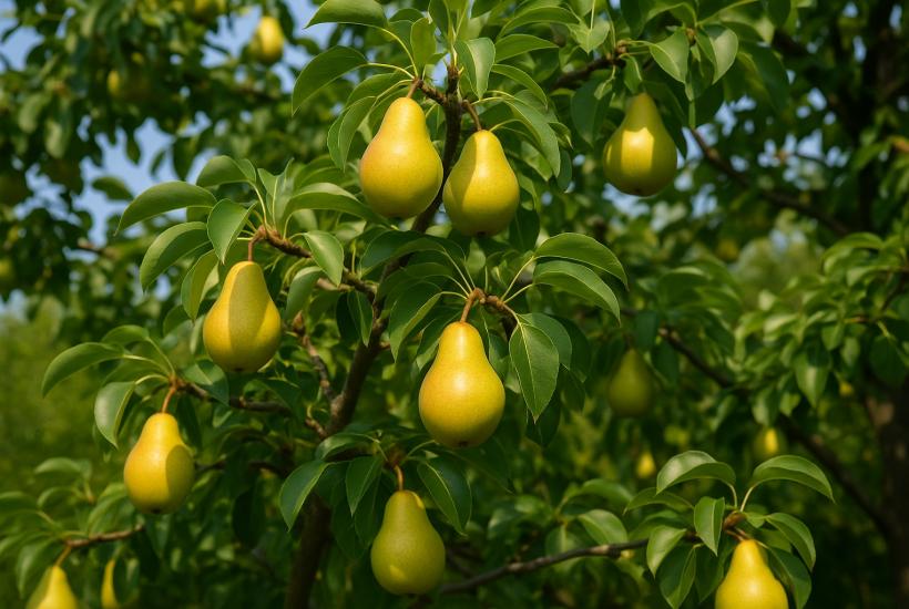 Грушевое дерево летом