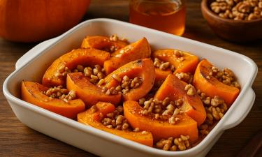 Мёд делает вкус запечённой тыквы ярче
