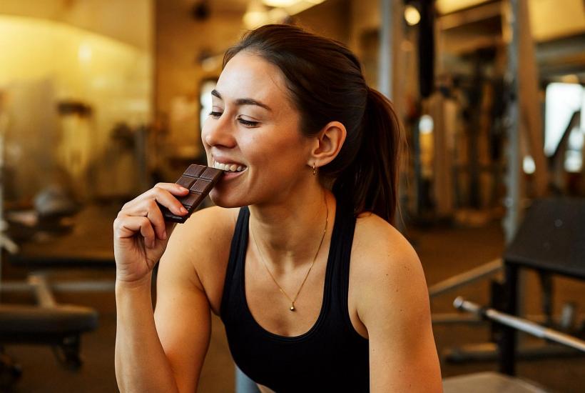 Полезная шоколадка после тренировки