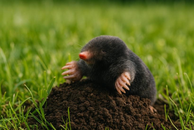 Крот на участке