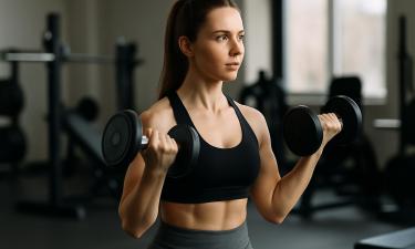 Фитнес-специалисты советуют жим и подъёмы гантелей сидя для эффективной тренировки рук