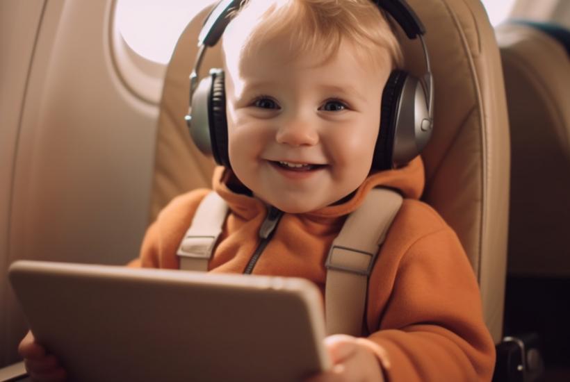 Ребенок в самолете