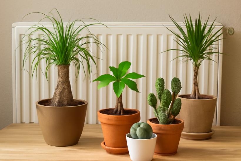 Растения у батареи