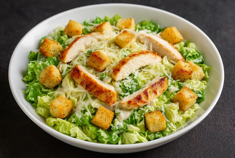 Салат Цезарь с курицей