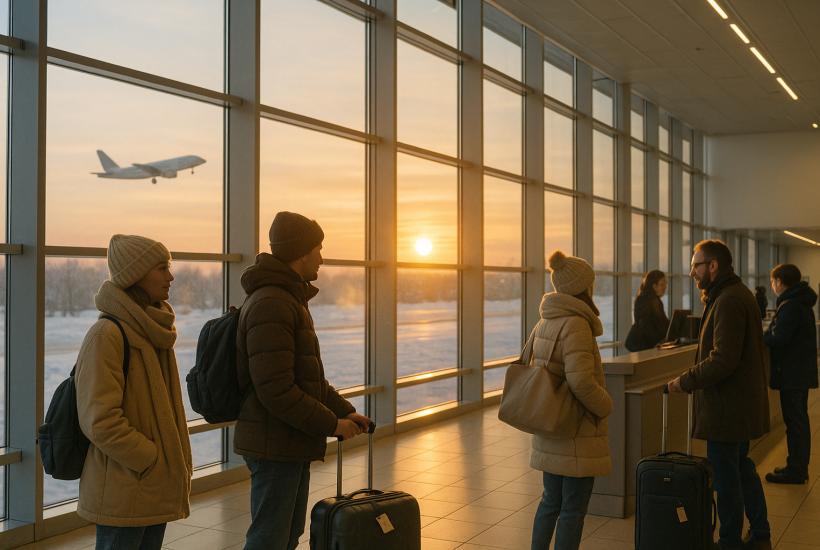 Аэропорт зимой
