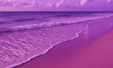 Пляжи-хамелеоны: почему песок становится фиолетовым — геологическое чудо природы