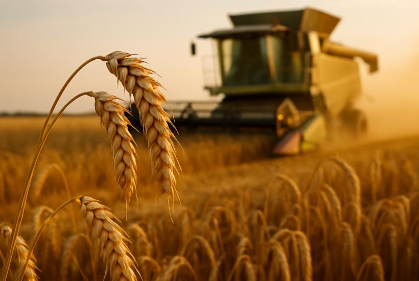 Уборка урожая пшеницы