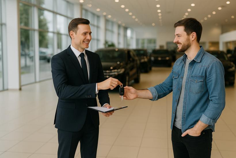 Передача ключей в автосалоне