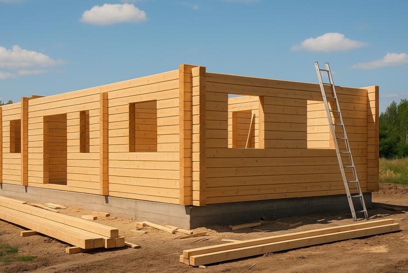 Строительство брусового дома
