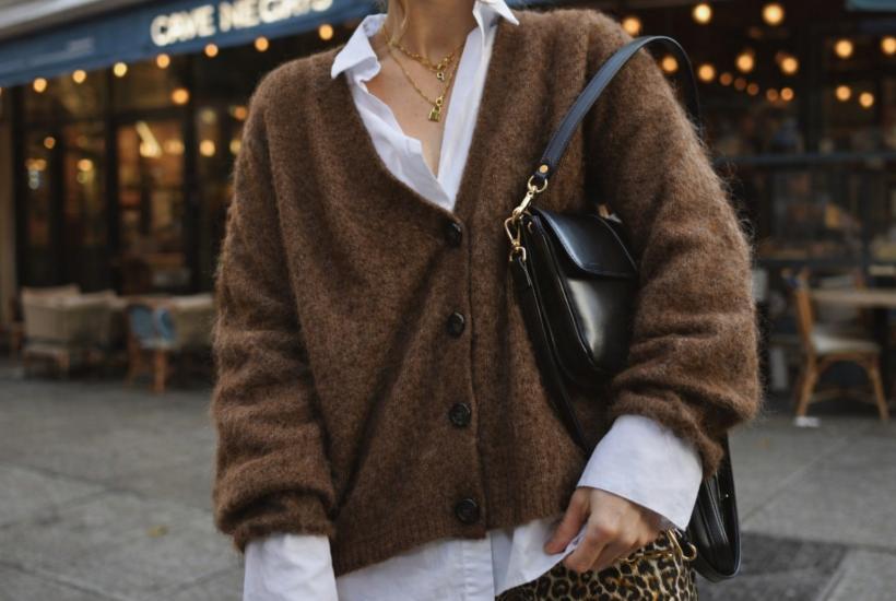 Образ с кардиганом