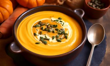 Лёгкое пюре из тыквы для праздников приготовил шеф-повар Кристоф Форже