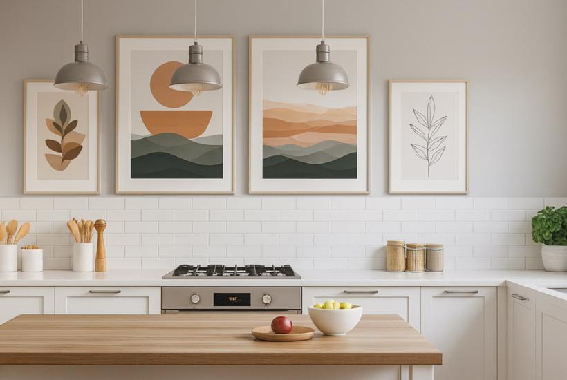 Современная светлая кухня