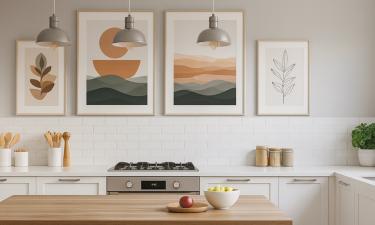 Произведения искусства становятся частью оформления кухонь — Real Simple