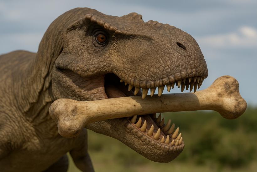 Тираннозавр с костью
