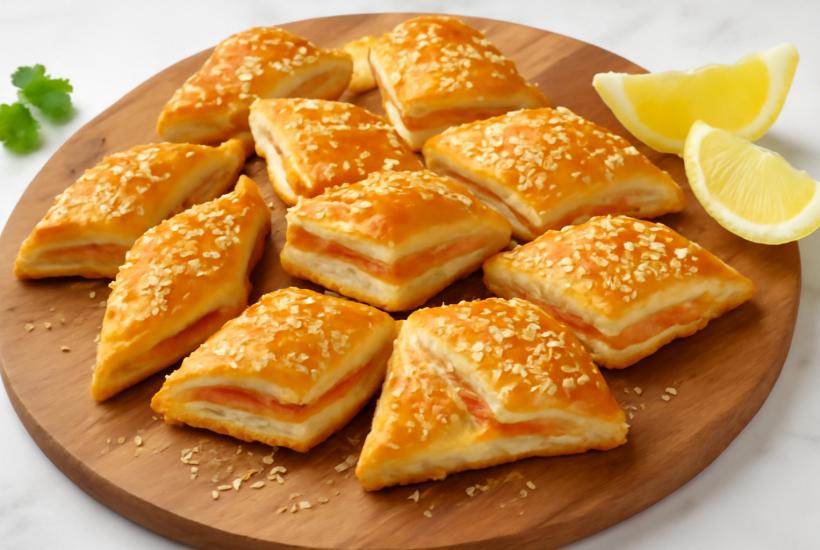 Закуска из соленого лосося