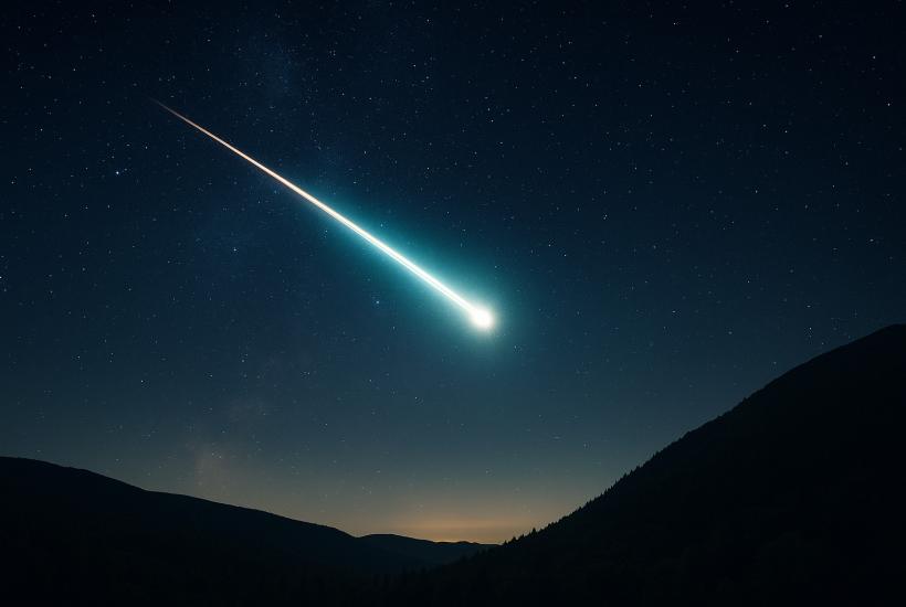 Болид над Италией ночью