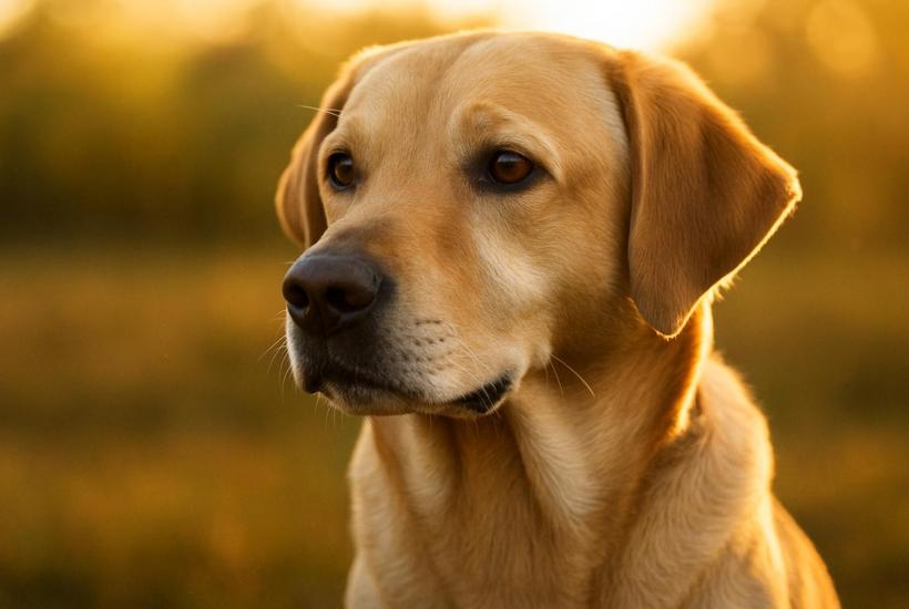 Верный пёс на закате