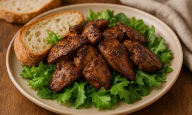 Крахмал в маринаде делает структуру печени мясной