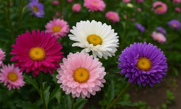 Астры получают стимул к росту после промерзания почвы