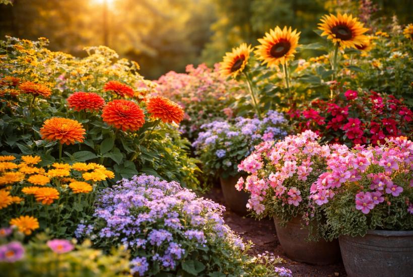 Однолетники в саду