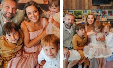 Мы выжили: Наталия Медведева уговорила троих детей на фотосессию и показала редкие кадры