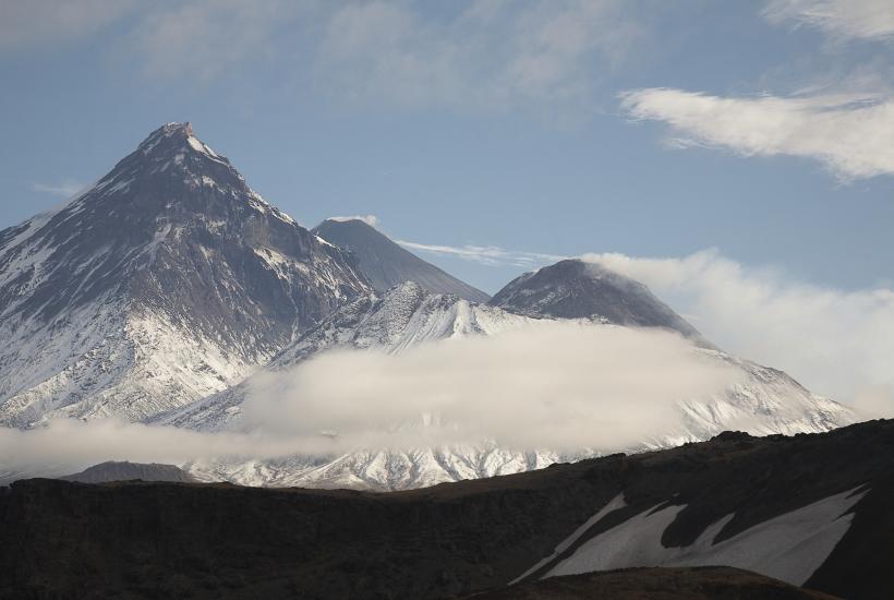 Вулкан Безымянный на Камчатке