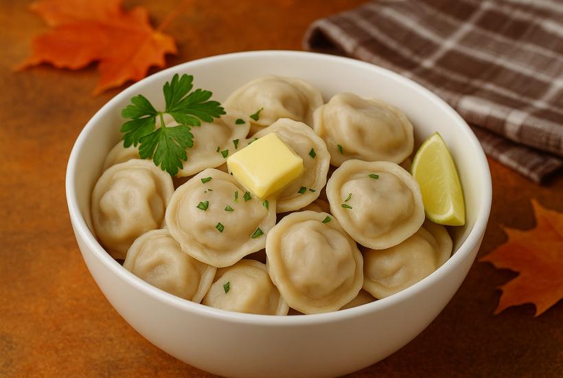 Пельмени с мясом и луком