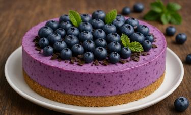 Секрет десерта без муки и духовки: черничный чизкейк, который покоряет всех