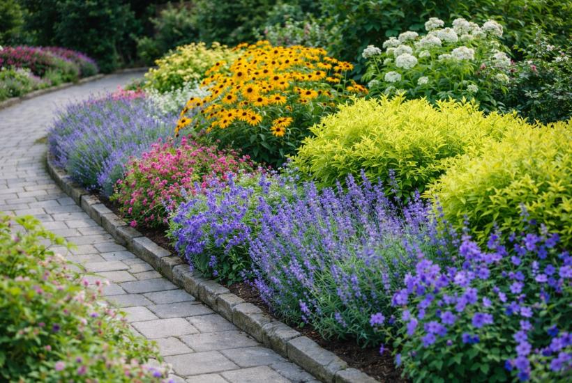 Цветочный бордюр