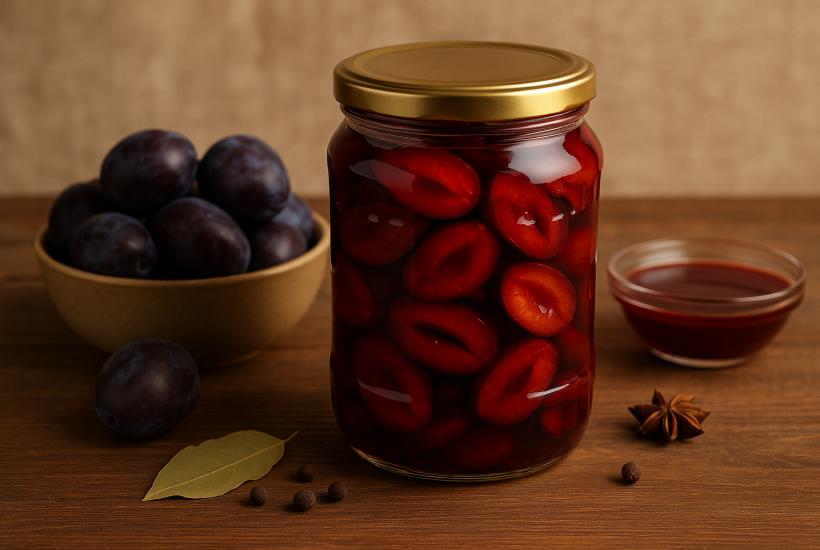 Сладкие маринованные сливы