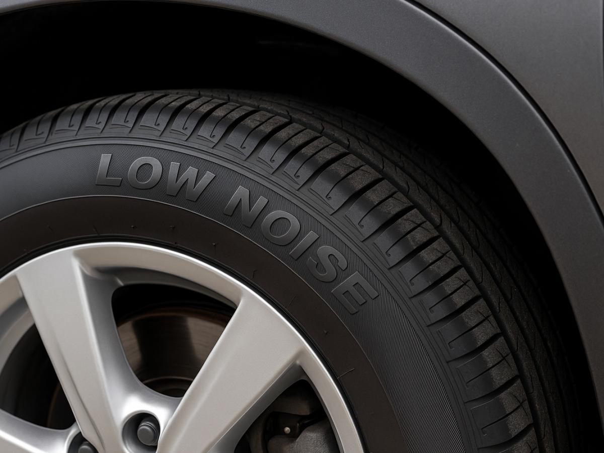 Протектор шины с камнями и дорожным мусором