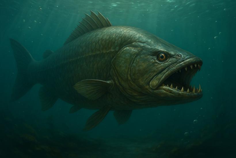 Гигантская рыба под водой