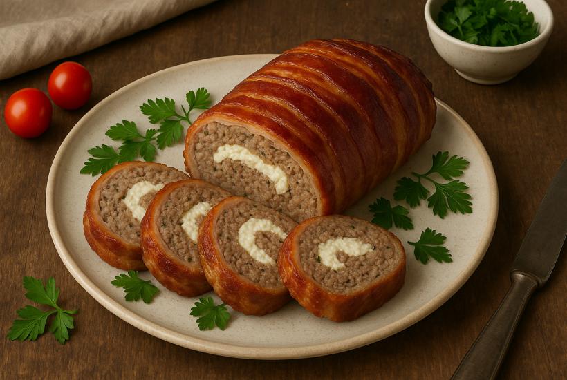 Мясной рулет из бекона Мясной рулет из бекона