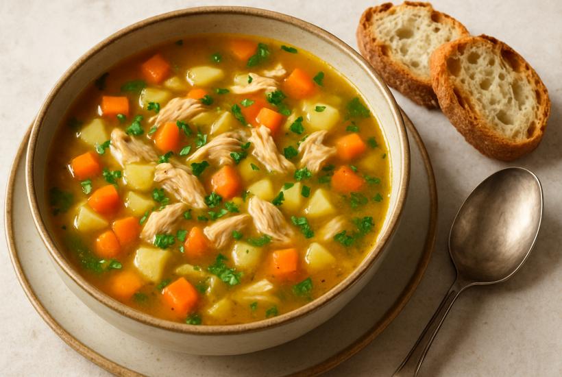 Куриный суп с овощами Куриный суп с овощами