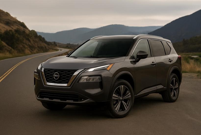 Nissan Rogue на дороге Nissan Rogue на дороге