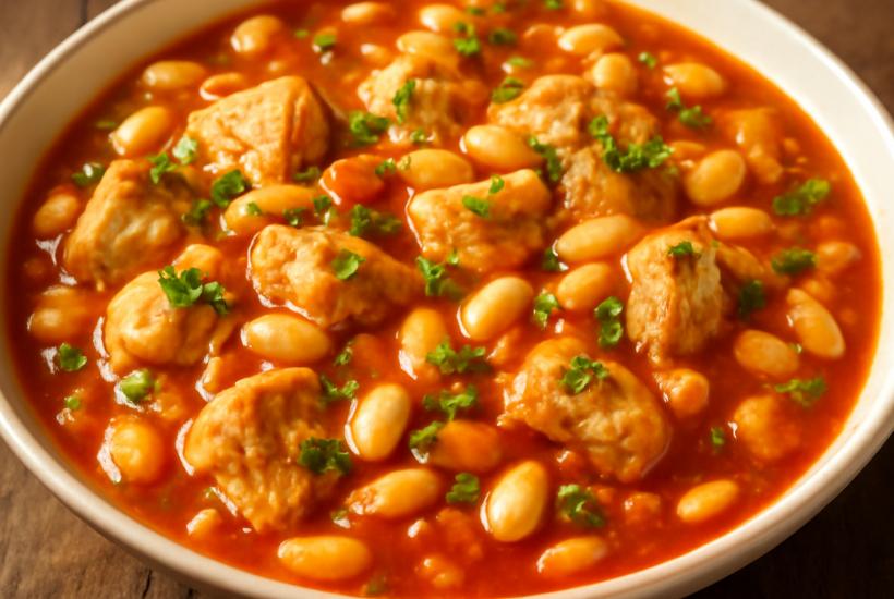 Подлива из курицы с фасолью Подлива из курицы с фасолью