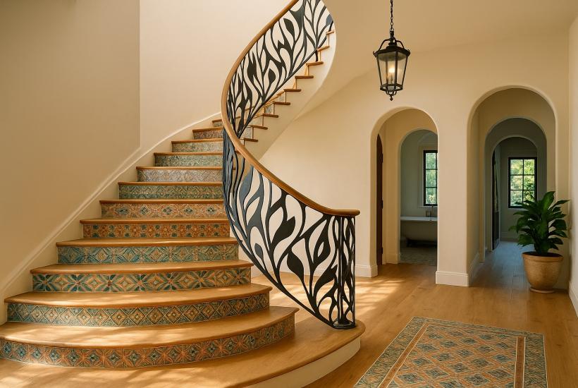 Интерьер с лестницей