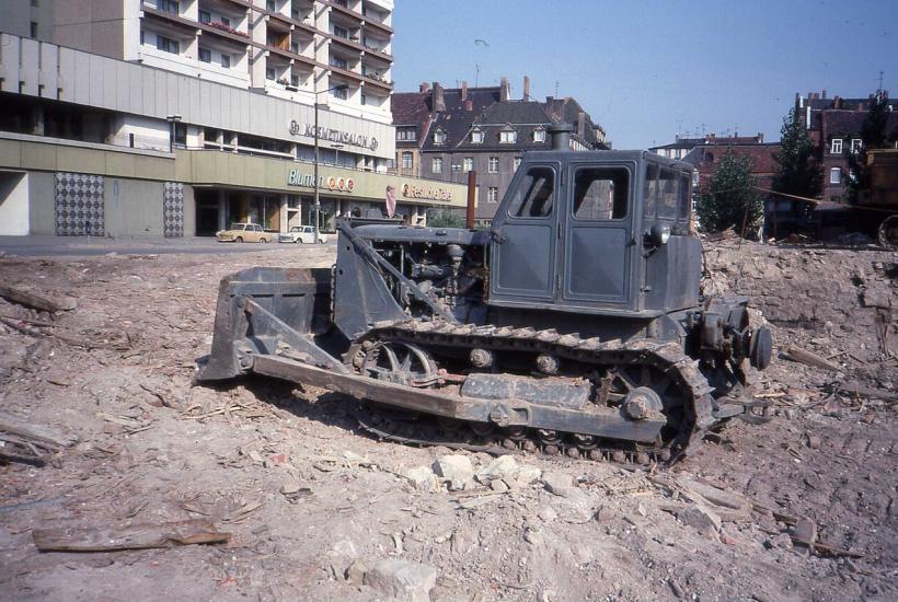 Soviet ЧТЗ T-100 Bulldozer, Erfurt, DDR. August 1989