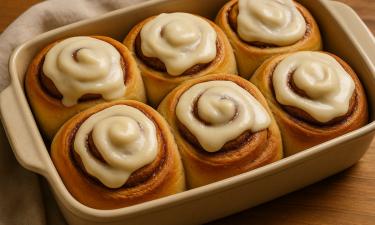 Булочки с корицей можно приготовить без замеса и дрожжей — Allrecipes