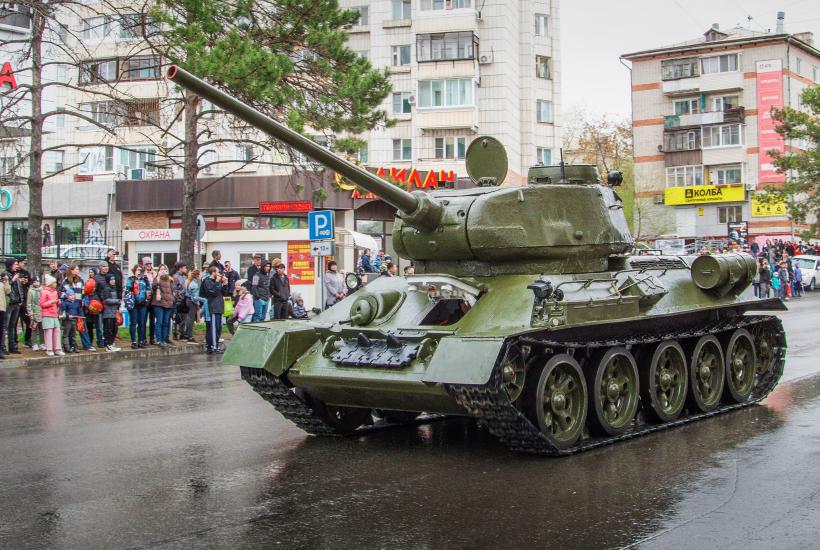 Хабаровск-9-мая-2023-Т-34 Хабаровск-9-мая-2023-Т-34