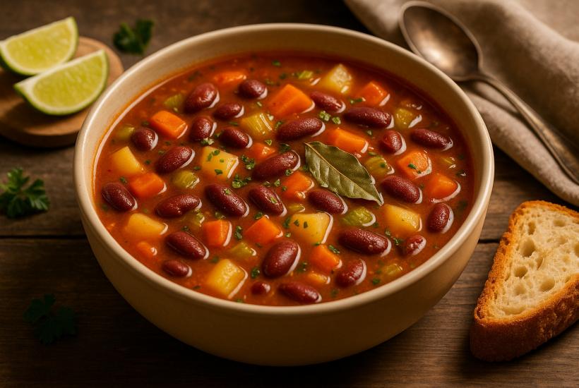 Суп из фасоли и овощей по-аргентински