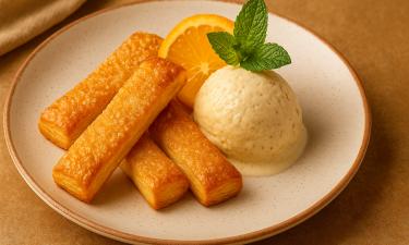 Идеальный десерт на вашей кухне: как приготовить карамельные язычки с мороженым