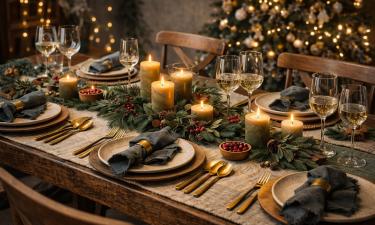 Цветы и свечи используют как базу сервировки праздничного стола — дизайнер Журди