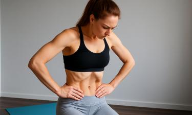 Боковые сгибания бедра с поворотами укрепляют нижний пресс