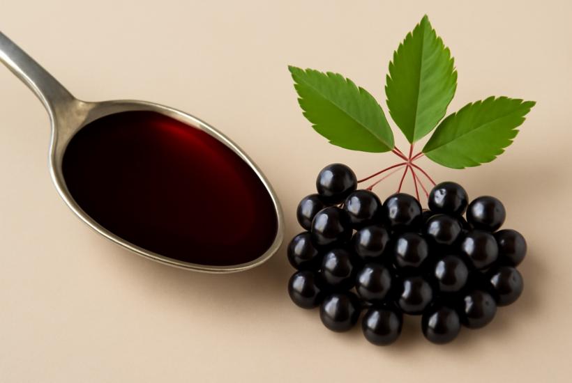 Сироп из бузины и ягоды