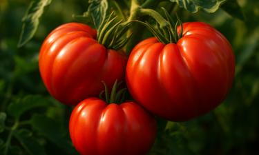 Томаты Тарасенко формируют крупные кисти для заготовок