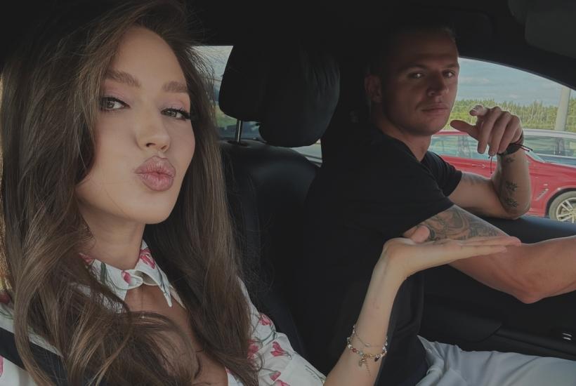 Футболист Дмитрий Тарасов с женой Анастаисей Костенко